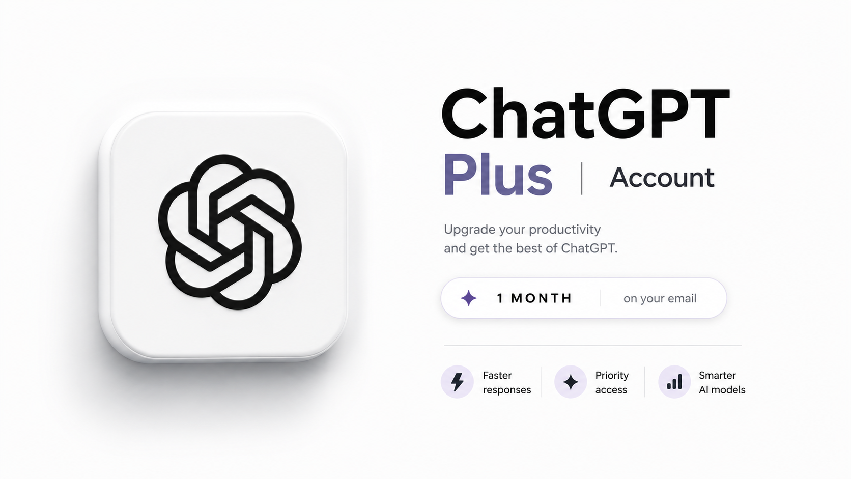 ChatGPT Plus Ready Account | 1 Month