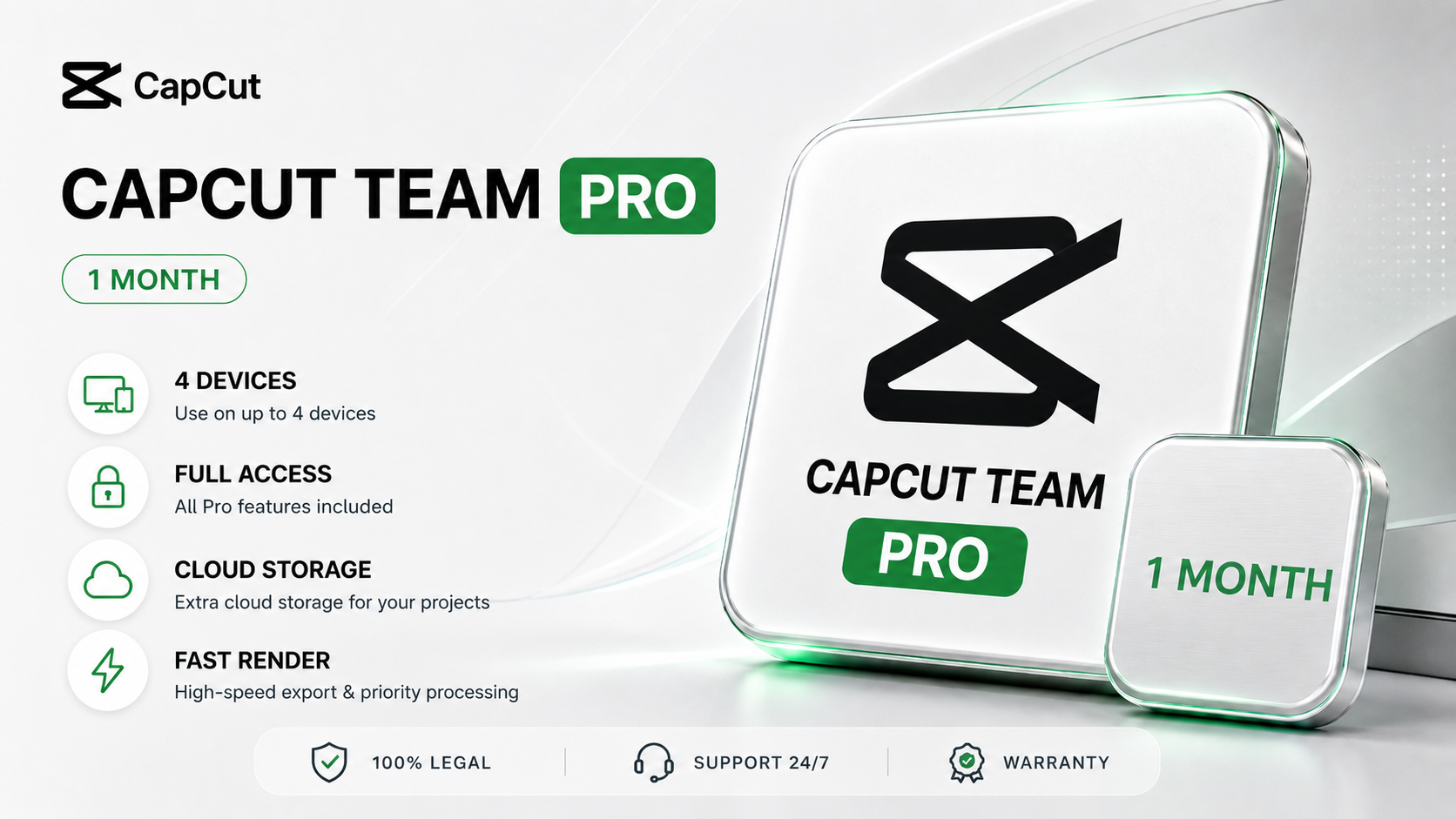 Capcut Pro 1Month