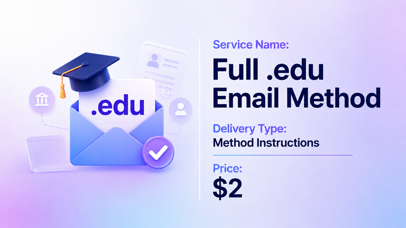 Full .edu Email Method