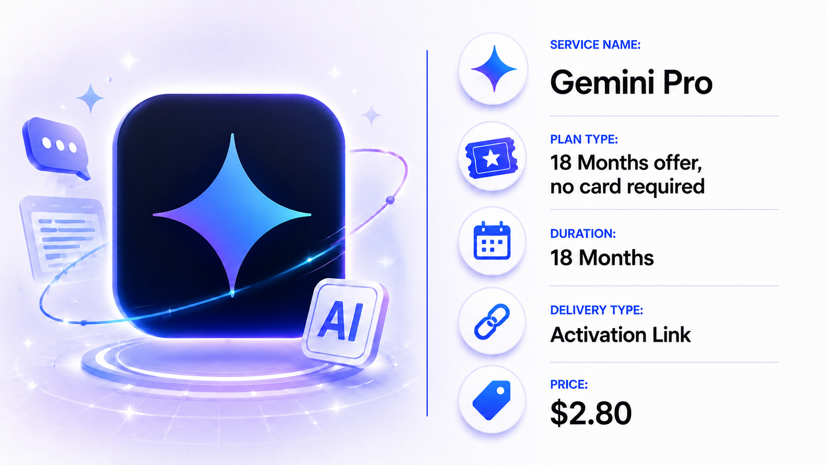 Gemini Pro · 18 Months Activation Link