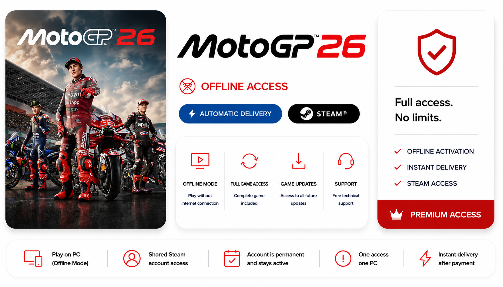 MotoGP™26 | Offline Activation | Steam