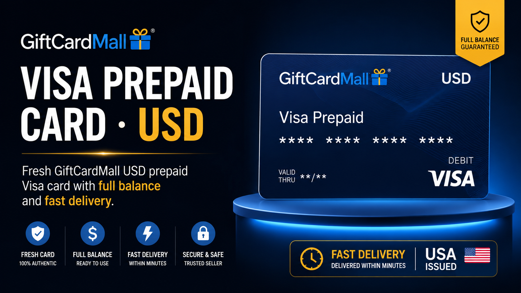 GiftCardMall Prepaid Card · $25 USD