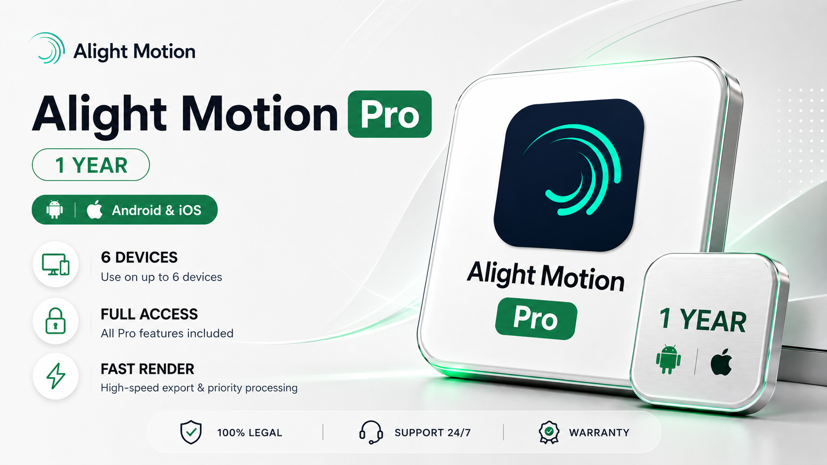AlightMotion Pro 1Year