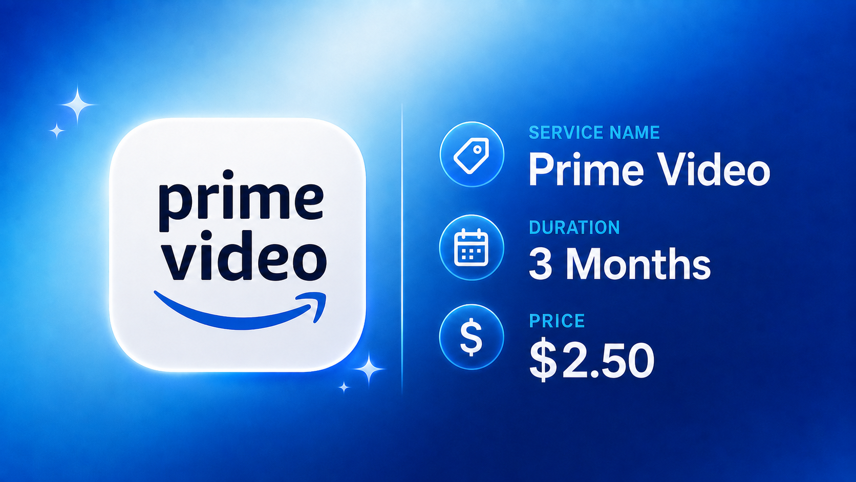 Prime Video · 3 Months (Ready Account)