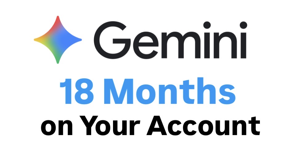 Gemini AI Pro 18 Months on Your Account + 5TB Storage