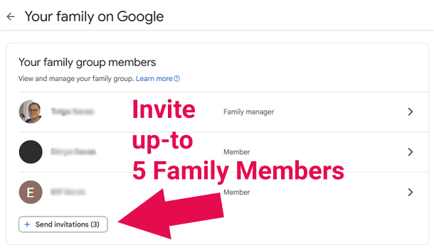 Youtube Premium Family (on your account)