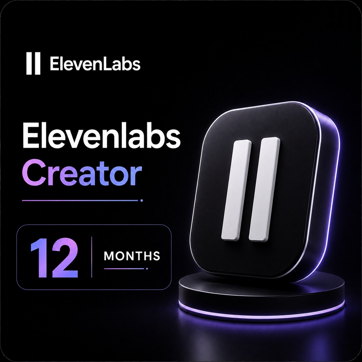 ElevenLabs Creator 12 months - Coupon